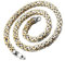 Flongo Männer Kette Königskette Herrenkette, 9mm Breit Edelstahl Halskette Ketten Silber Gold Goldkette Herrschsüchtig Rau Rock Herren-Accessoires 55cm
