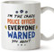MUGFFINS Police Officer Mug - in English - Everyone Warned You About - Funny Gift for Colleagues - Ceramic 11oz Mug