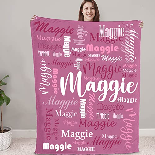 papasgix Personalisierte Decke mit Namen oder Wunschtext extra weiche softe Sofadecke/Wohndecke Kuscheldecke Kinder Personalisiert Geschenke für Geburtstag, Weihnachten