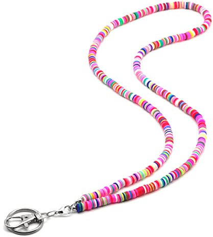 Sopopal Unisex-Erwachsene Beadslyards23 Notfallarmband, Boho, bunt, rosa, Fits Most
