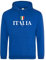 Italia Herren Kapuzenpullover Rugby Hoody Italienische Flagge Schild Nationen Italien Fans, königsblau, M