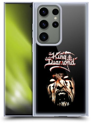 Head Case Designs Offizielle King Diamond Puppet Master Face Poster Soft Gel Handyhülle Hülle kompatibel mit Samsung Galaxy S23 Ultra 5G