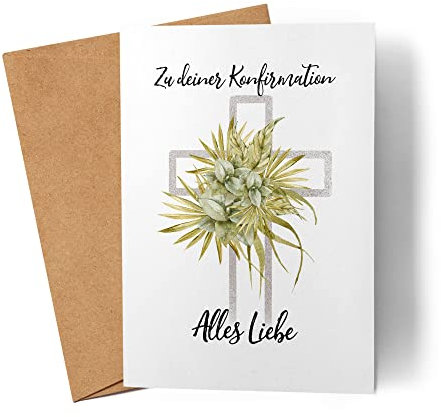 Kiddle-Design Zu Deiner Konfirmation Alles Liebe Karte Konfirmationskarte Kirche Geschenk Glaube