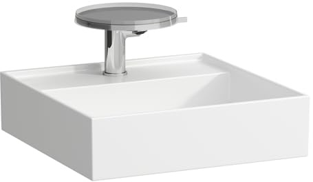 LAUFEN Kartell Handwaschbecken, unterbaufähig, 1 Hahnloch, ohne Überlauf, 460x460mm, H815331A001111, Farbe: Weiß