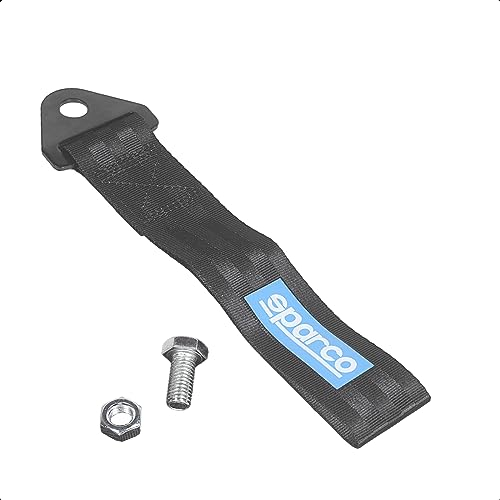 LoreenCar Universelles Modell abschleppseil Auto abschleppschlaufe abschlepphaken Hochfeste Polyester-Fasermaterialien Trailer Rope für vorne hinten Stoßstange Abschlepphaken (Schwarz)