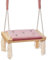 Love Gifts® Schaukel - Kinderschaukel ab 5 Jahre aus Holz, geeignet auch als Indoor Schaukel, montierbar an der Decke sowie im Türrahmen, Rosa mit Glassteinen