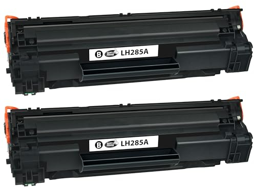 Happy Printer 85A Toner Kompatibel mit HP CF285A für HP Laserjet P1102 Laserjet P1102w Laserjet P1109 Laserjet P1109w Laserjet M1132MFP Schwarz 2 Toner Laserjet Pro P1102 Laserjet Pro P1102W