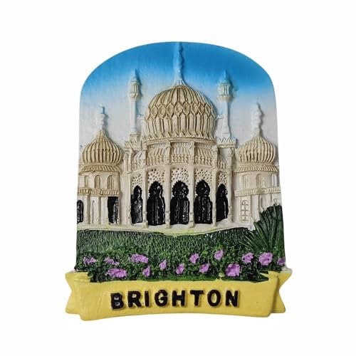 3D Royal Pavilion Brighton England UK Fridge Magnet Souvenir Refrigerator Decoration Magnetic Sticker Hand Painted Craft