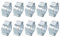 sourcing map 10Pcs Double Ear Hose Clamps, Adjustable 9-11mm(0.35x0.43) Iron Zinc Plated Two-Ear Hose Clamp, O Clip Hose Clamps Fuel Line Clamps Hose Clamp, Double Ear O Clips