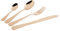 Excelsa Drops Set 24 Posate Miste, Rame, Manico Martellato, Acciaio INOX