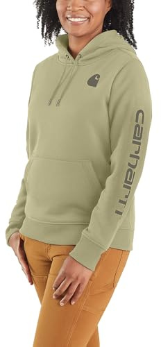 Carhartt Damen Kapuzenpullover Clarksburg Sweatshirt, Farbe:Dried Clay, Größe:XL