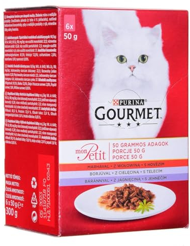 Purina Katzenfutter Gourmet Rind Lamm 6 x 50 g