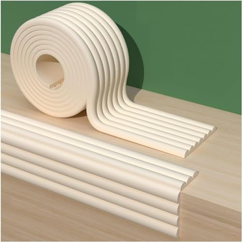 Parkhaus-Eckenschutz, Schwammkanten-Lager-Eckenschutz, Werkstatt-Fensterbank, 0,8 cm Dicke Ecke, weiche Packung (Color : Bianco, Size : 2m-2pcs)