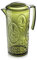 Bastilipo - JARRA 2,5 LT. MOD. FLOR DE LIS COLOR VERDE OLIVA. Jarra de policarbonato tamaño grande, reutilizable, libre de BPA, 2,5 litros
