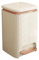 DZYHFCO Waste Bin 9/12 Liter Square Plastic Trash Can with Lid, Double Opening Lid Pedal Trash Can with Built-in Pressure Ring for Living Room, Bedroom, Kitchen,bathroom Rubbish(Cream White+rose gold,