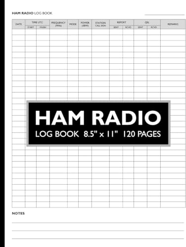 HAM Radio Log Book: Track and Organize Daily Activities and Notes for Amateur Radio Station Operators | Perfect Gift for Radio Fan Enthusiasts | Handy Letter-Size Logbook Format with White Cover