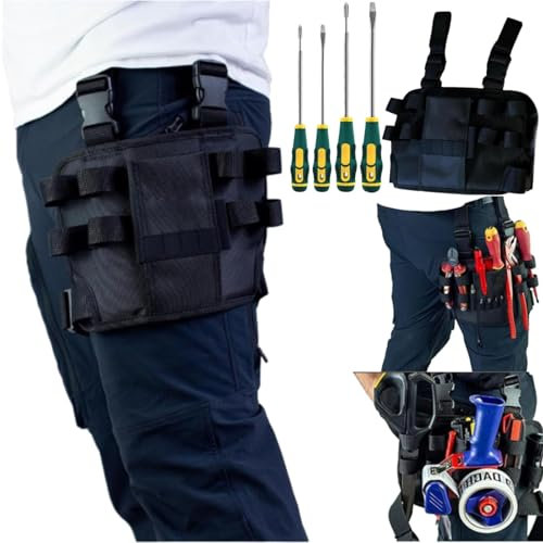 Dach Pro Holster Z 2.0 Tool Pouch with Belt Clip - Leg Tool Pouch for Electricians