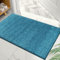 Cozy Haven Shaggy Collection Door Mat - Non-Slip Doormat, Suitable for Indoor/Outdoor Use, Heavy Duty Dirt Trapper and Water Absorbent – (Teal, 50x80 cm)