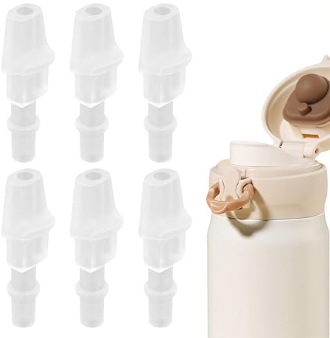 BEPSYOM 4pcs Embouts de Rechange pour BJPKPK Bouteille d'eau Isolée, Pièces de Rechange en Silicone pour Valve de Morsure, Compatibles avec BJPKPK Bouteilles d'eau Isolées,1 Litre, Water Bottle