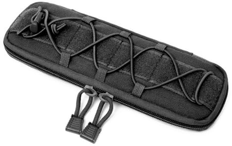VOANZO Bolsa de Herramientas multifunción para Exteriores, Funda Protectora para Equipo Deportivo para Exteriores, Bolsa de Cuero para Linterna, 1 Unidad, Color Negro