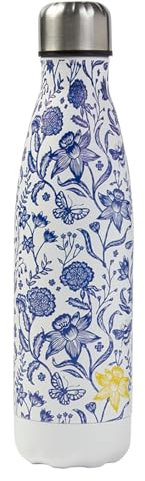 Marie Curie Charity Daffodil Blue Yellow Meadow Water Bottle Floral School Work Gym Sports 700ml