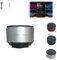 Buzzgo Speaker, Buzzgo Shock Speaker, Mini Magnetic Hi Fi Waterproof, Bone Conduction Dual-Channel Stereo, Different Carriers Experience Different Sounds with Suction Cup for Bathroom Outdoor (Silver)