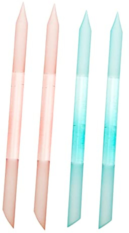 OUNONA 4stücke Teiliges Glasfeilen Nagelfeilen Schleiffeilen Manikürefeilen Polierfeilen für Acrylnägel und Nageldesign