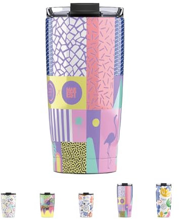 Cool Bottles - Termo Café, Vaso Térmico de Acero Inoxidable, Taza de Café - Bebidas Frías 10 horas y Calientes 5 horas - Tapa Hermética, Libre de BPA - René, 550 ml