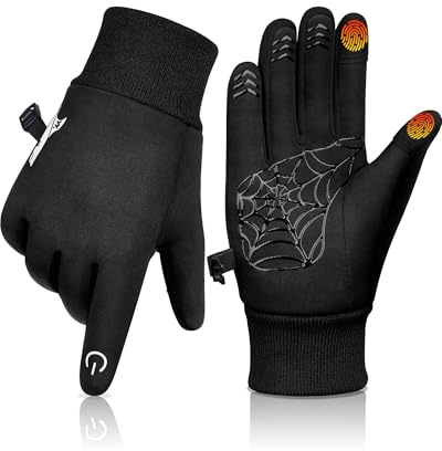 YANIKY Fleece Handschuhe Kinder-Touchscreen, Winddicht & Anti-Rutsch - Warme Fahrradhandschuhe Kinder Outdoor Sport für 4-12 Jahre