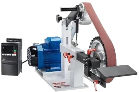Belt Grinder Sander 72 X 2 Inch Variable Speed Polisher 1500W 2HP Polishing Grinding Machine for Metalworking Knife Making