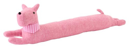 J-Line Boudin de Porte Chien + Foulard - Polyester - Rose