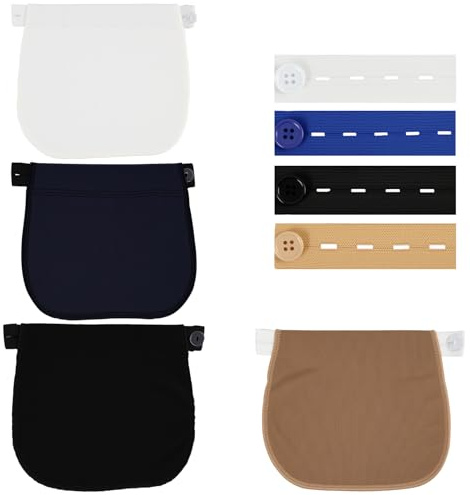 HoxzoDa 8pcs Extensores de Botones para Mujer Embarazada Alargador,Extensores de Jeans con Cintura Ajustable, Extensión de Cintura para Embarazo,Para Maternidad,Mujer,Hombre