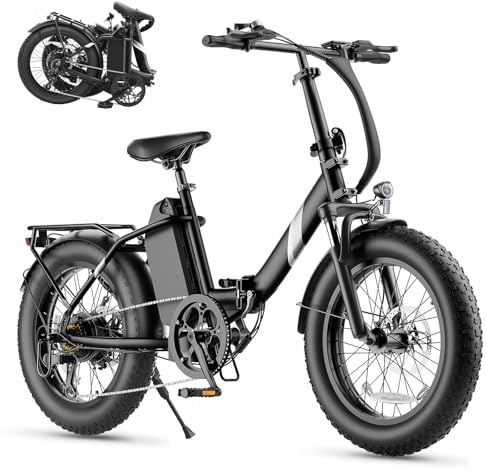Touroll S3 Pro/S3 Vélo Électrique Fat Bike Pliable, Pneus 20x3.0 Tout Terrain, Grande Autonomie 195KM/ 65KM, 7 Vitesses, VTC E-Bike pour Adulte, Idéal pour Les Longs trajets et Les Voyages