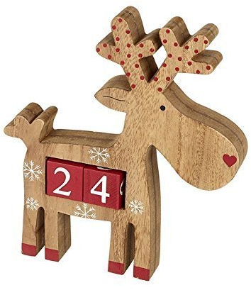 Holz Rentier Weihnachten Adventskalender - Wiederverwendbar