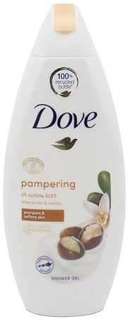 3er Pack - Dove Duschgel Damen - Pampering Shea Butter & Vanilla - 250ml
