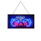 = LED Sign BAR = Bright LEDs NEON Professional Powerful Animated Flashing Display Hanging Chain Included Signs 48cm X 25cm X 2cm