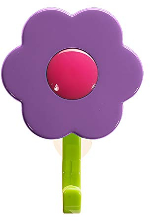Kochblume Haken, Küchenhaken, Badhaken, Mehrzweckhaken, Blumenhaken | in der bunten Box (lila, S)