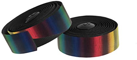 Massi Dual Wave Lenkerband, Schwarz, Regenbogen, Einheitsgröße
