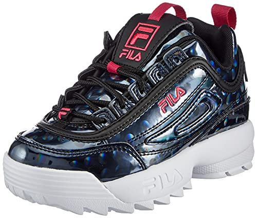 FILA Disruptor F kids Unisex-Kinder Sneaker, Schwarz (Black), 38 EU