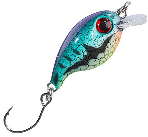 Balzer Trout Attack Crank Wobbler Thunder 3cm 2g - Forellenwobbler, Farbe:Blau-Lila-Schwarz-Gelb