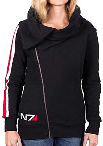 New Mass Effect n7 Hoodie/Hose Kollektion Gr. M, N7 Mass Effect Hoodie für Damen, Schwarz