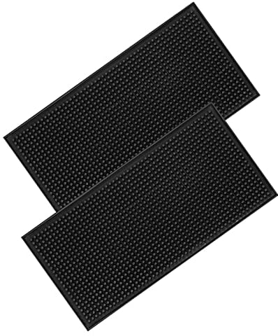 Tapis De Service De Bar,Tapis De Bar en Caoutchouc PVC, Tapis De Café pour Restaurant, Et Maison Les Comptoirs,Club,Cuisine 2 Pièces