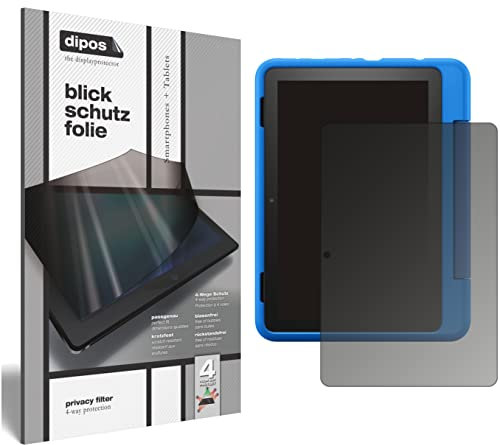 dipos I Privacy Filter compatible with Amazon Fire HD 8 Kids Pro-Tablet Screen Protector Anti-Spy 4-Way Protection