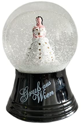 VIENNA SNOWGLOBE Schneekugel Echtglaskugel - Fast wie echter Schnee Motiv: Kaiserin Elisabeth stehend, 4 cm