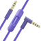 Toxaoii Cavo audio di ricambio con microfono in linea e controllo, compatibile con cuffie Beats Solo 2/Solo 3/Studio 3/Pro/Detox/Wireless/Mixr/Executive/Pill (viola)