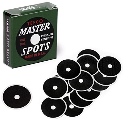 Tweeten Tefco Master Billardtisch-Spots, 12 Stück/1 Box, 3,8 cm, Schwarz