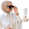 para life Damen Hijab mit Schnappverschluss Verschluss, Caramel, One Size
