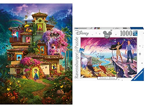 Ravensburger Puzzle 17324 - Encanto - 1000 Teile Disney Encanto Puzzle für Erwachsene und Kinder ab 14 Jahren & 17290 - Pocahontas - 1000 Teile Disney Puzzle für Erwachsene und Kinder ab 14 Jahren