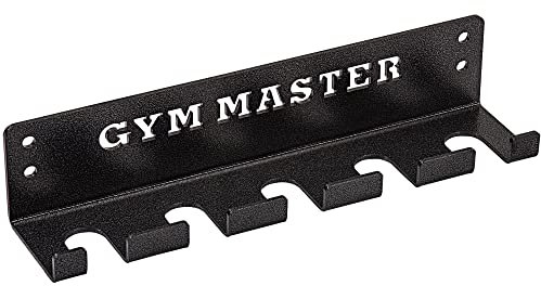 GYM MASTER Vertical Wall Mounted Olympic 2 Barbell Storage Hanging Rack