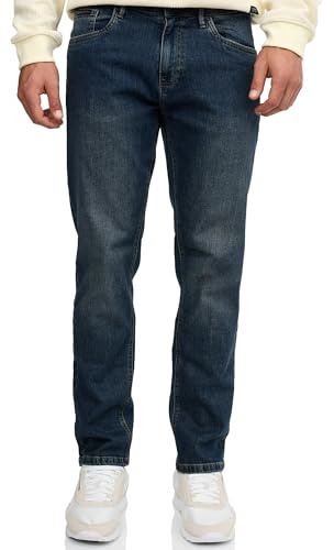 Indicode Herren Texas Moderne Jeanshose aus Baumwoll-Mischung mit Stretch | Modische Herrenjeans für Alltag und Freizeit mit Stretch, Denim Hose, Freizeithose, Stretchjeans, coole Jeanspants für Männer